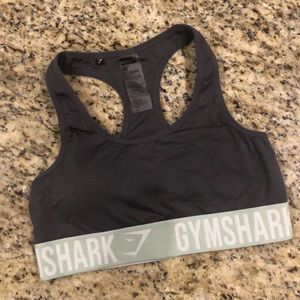Gymshark Grey/Light Green Fit Sports Bra